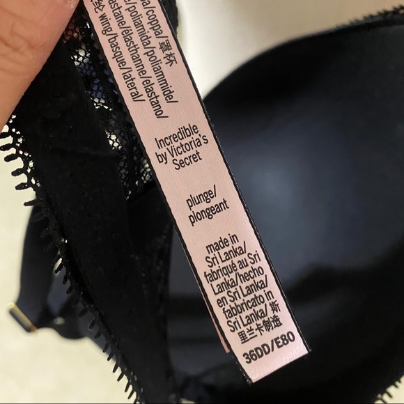 Victoria’s Secret Lightly Lace Plunge Black Bra - Picture 4 of 8